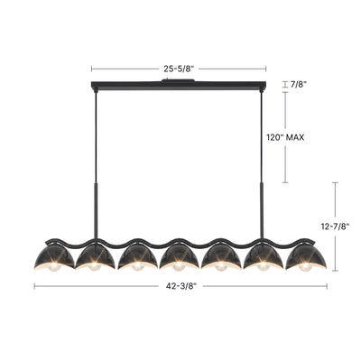 Atlas 42-in Steel Linear Pendant
