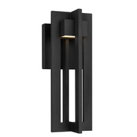 13-Inch Sand Black 4 Bar Outdoor LED Wall Sconce