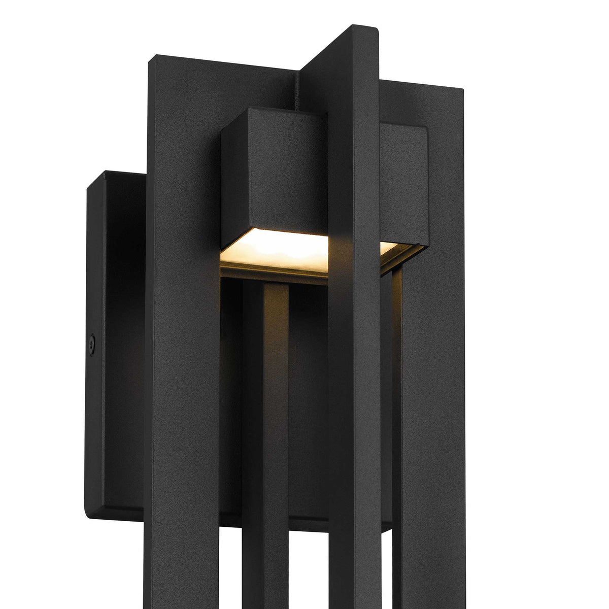 13-Inch Sand Black 4 Bar Outdoor LED Wall Sconce