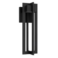 18-Inch Sand Black 4 Bar Outdoor LED Wall Sconce
