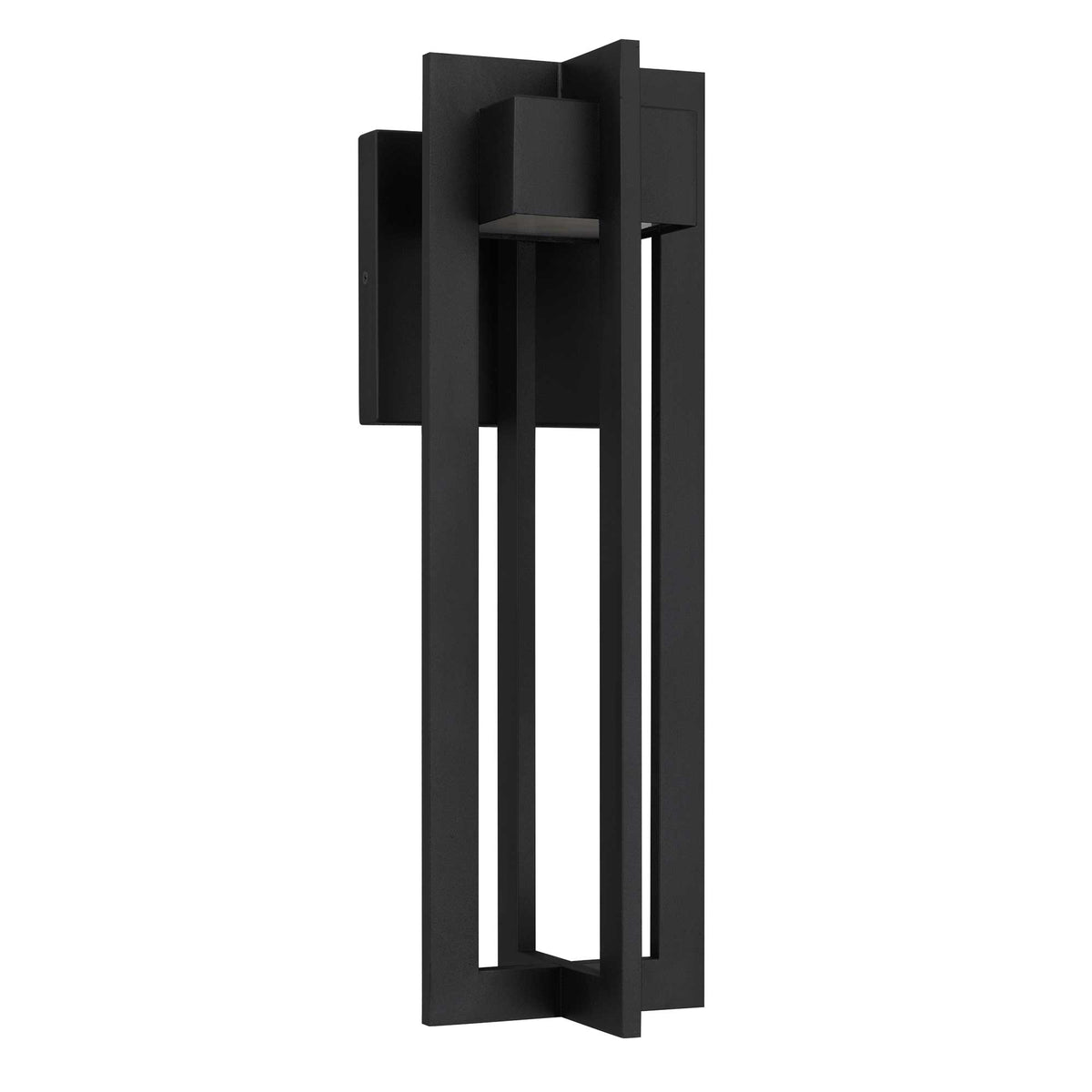 18-Inch Sand Black 4 Bar Outdoor LED Wall Sconce