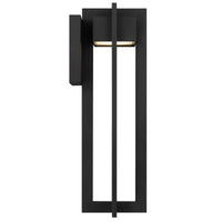 18-Inch Sand Black 4 Bar Outdoor LED Wall Sconce