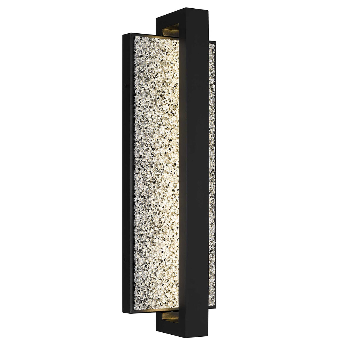 19-Inch Sand Black Seafoam Outdoor LED Wall Sconce