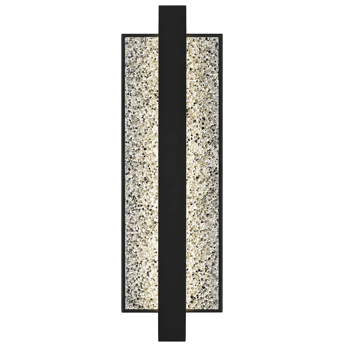 19-Inch Sand Black Seafoam Outdoor LED Wall Sconce