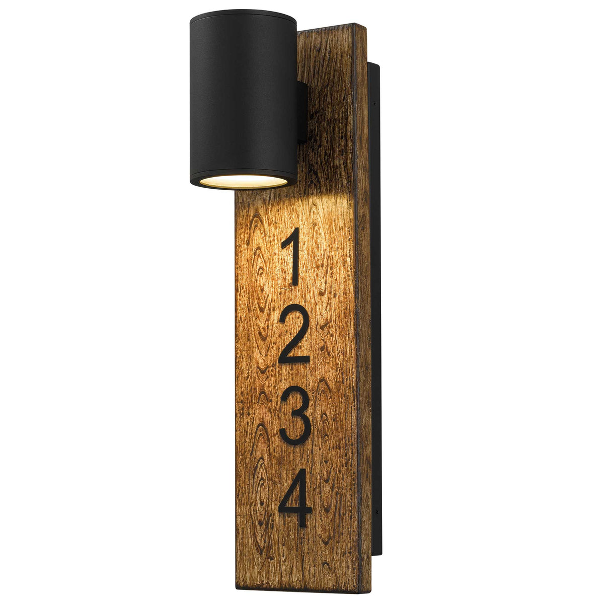 19-Inch Sand Black Woodone Outdoor LED Wall Sconce