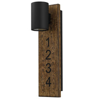 19-Inch Sand Black Woodone Outdoor LED Wall Sconce
