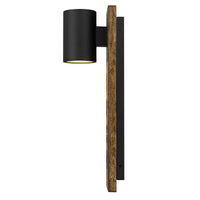 19-Inch Sand Black Woodone Outdoor LED Wall Sconce