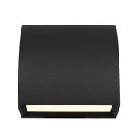 4.5-Inch Sand Black Slope Outdoor LED Wall Sconce