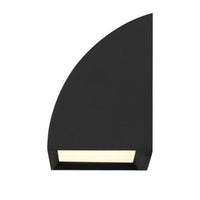 4.5-Inch Sand Black Slope Outdoor LED Wall Sconce