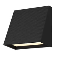 5-Inch Sand Black Slant Outdoor LED Wall Sconce
