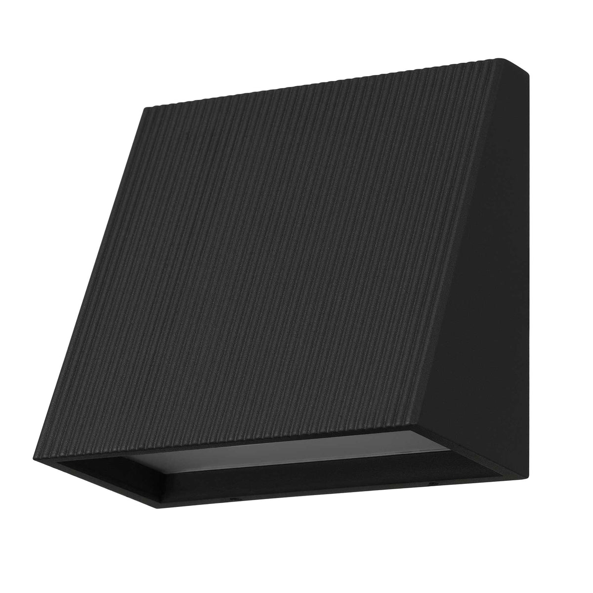 5-Inch Sand Black Slant Outdoor LED Wall Sconce