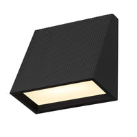5-Inch Sand Black Slant Outdoor LED Wall Sconce