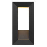 16-Inch Sand Black Paletto Outdoor LED Wall Sconce