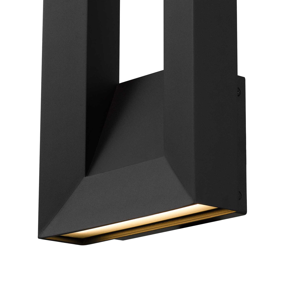 16-Inch Sand Black Paletto Outdoor LED Wall Sconce