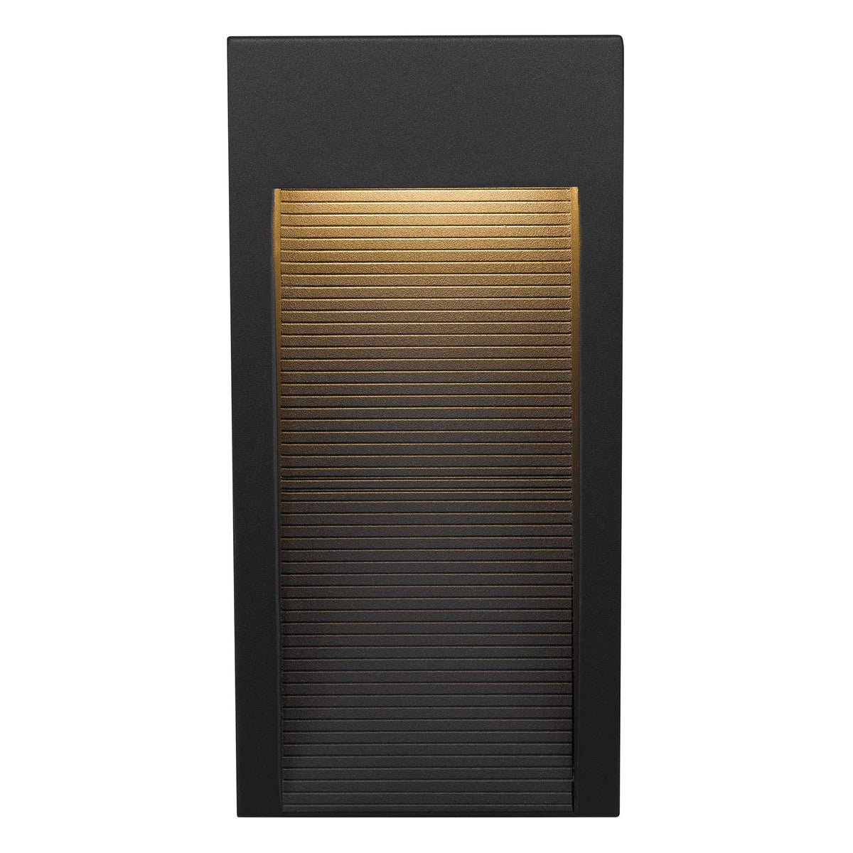 16-Inch Sand Black Taper Outdoor LED Wall Sconce