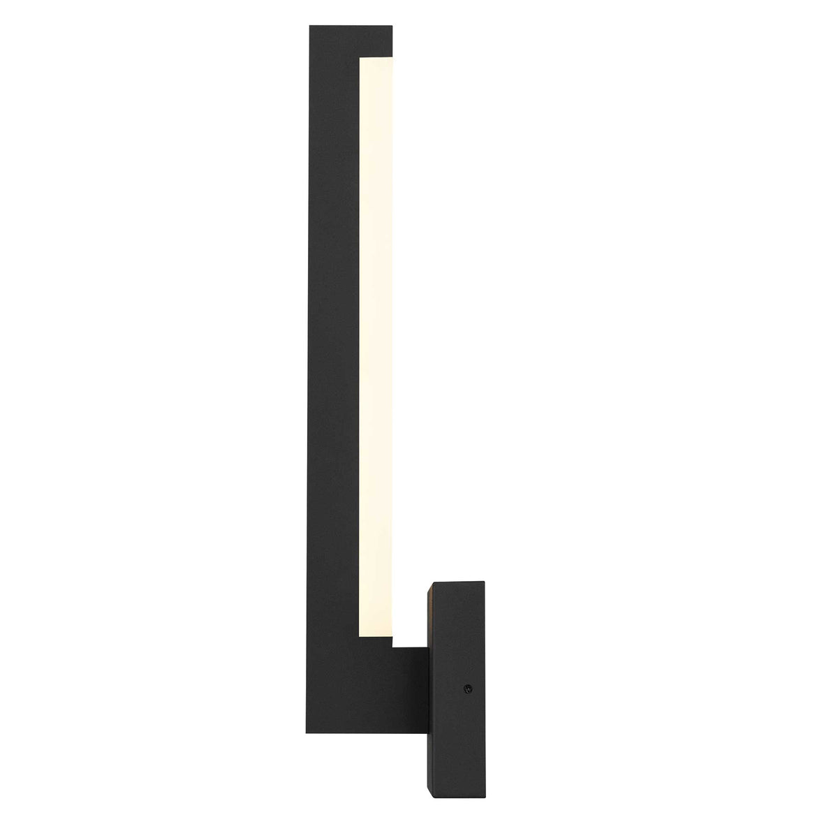 18-Inch Sand Black Lana Outdoor LED Wall Sconce
