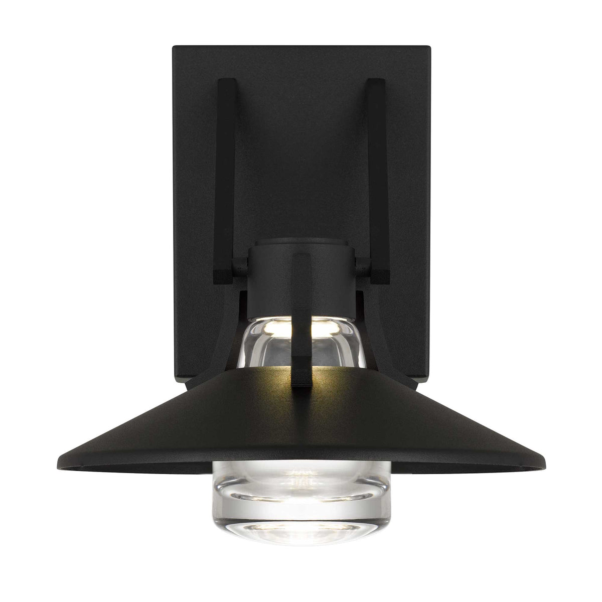 9-Inch Sand Black Radiant Outdoor LED Wall Sconce