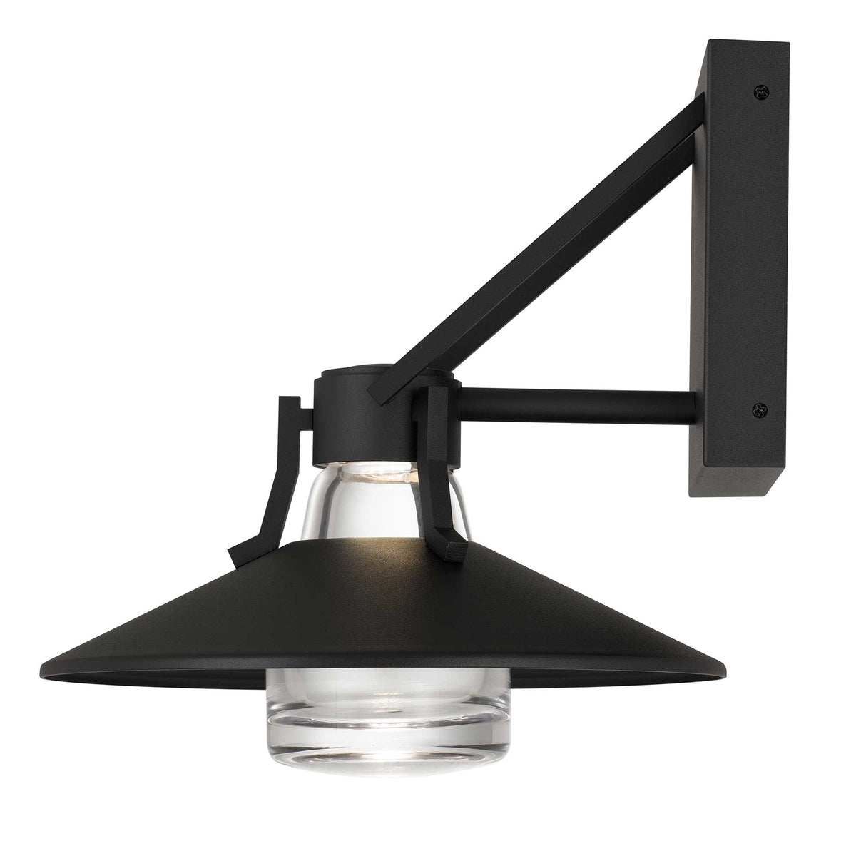 10.5-Inch Sand Black Radiant Outdoor LED Wall Sconce