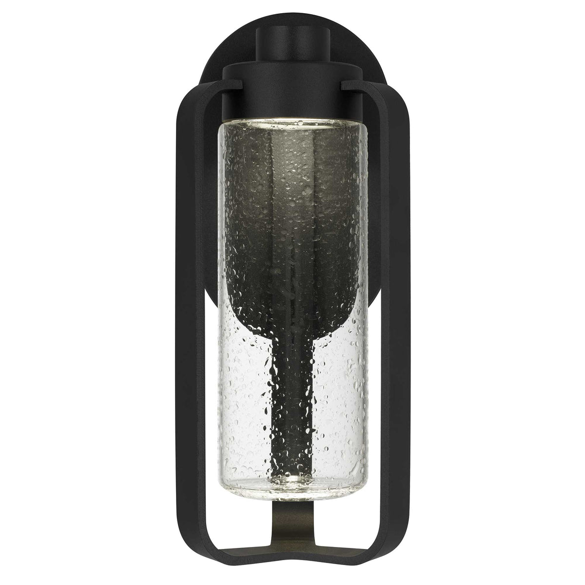 15.5-Inch Sand Black Clover Outdoor LED Wall Sconce