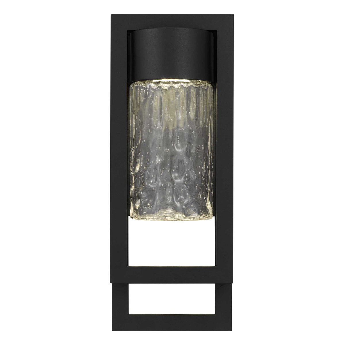 19-Inch Sand Black 2 Step Outdoor LED Wall Sconce