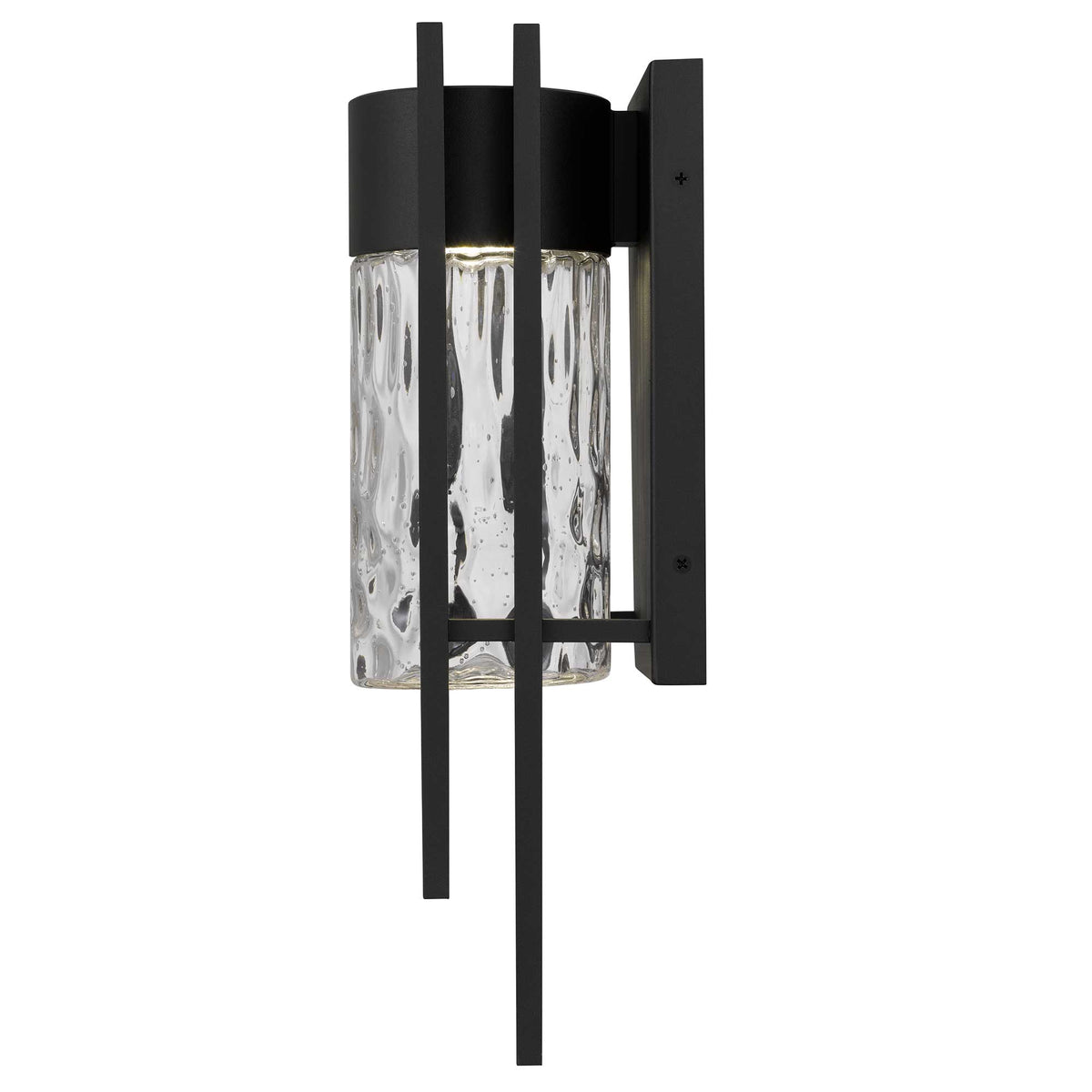 19-Inch Sand Black 2 Step Outdoor LED Wall Sconce