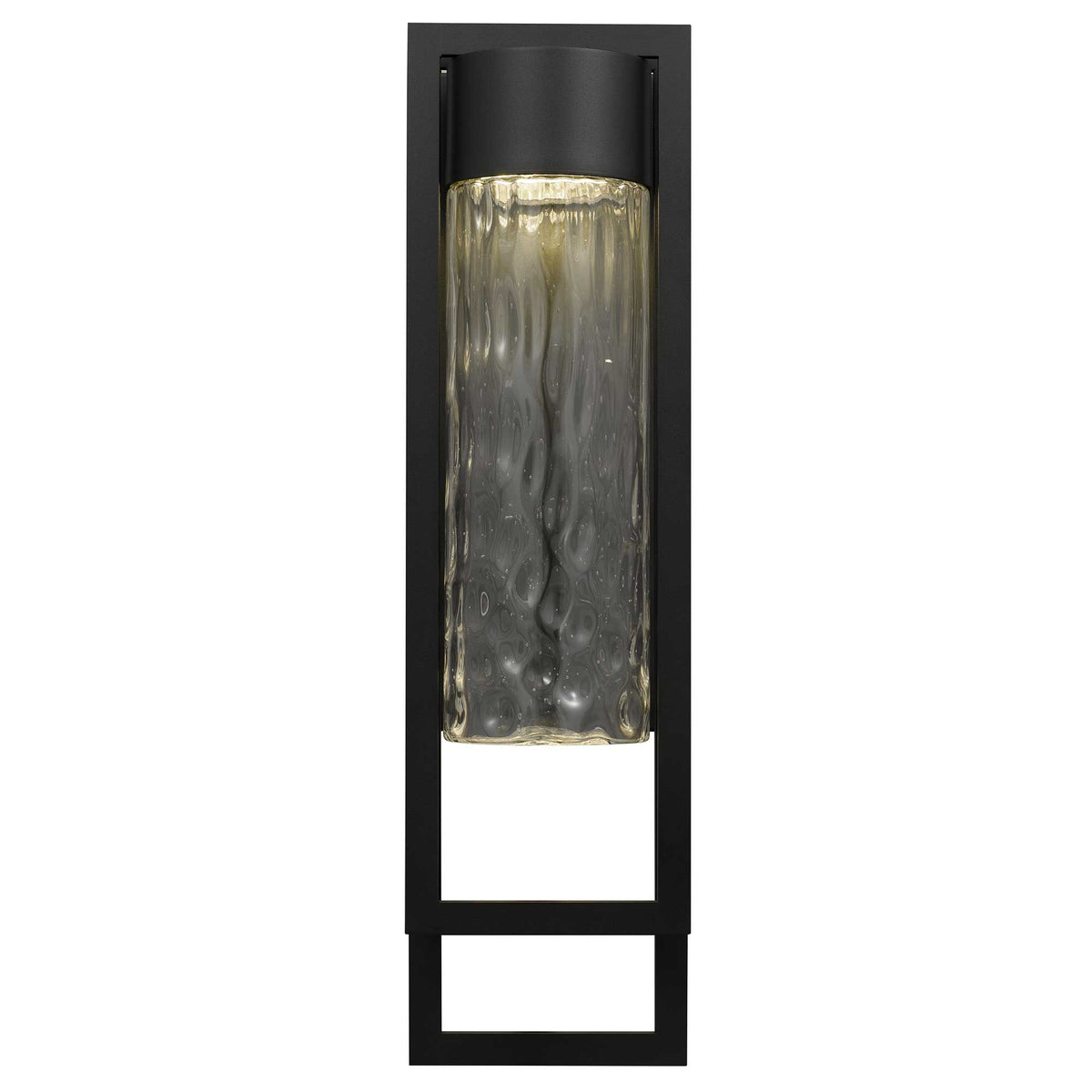 25-Inch Sand Black 2 Step Outdoor LED Wall Sconce