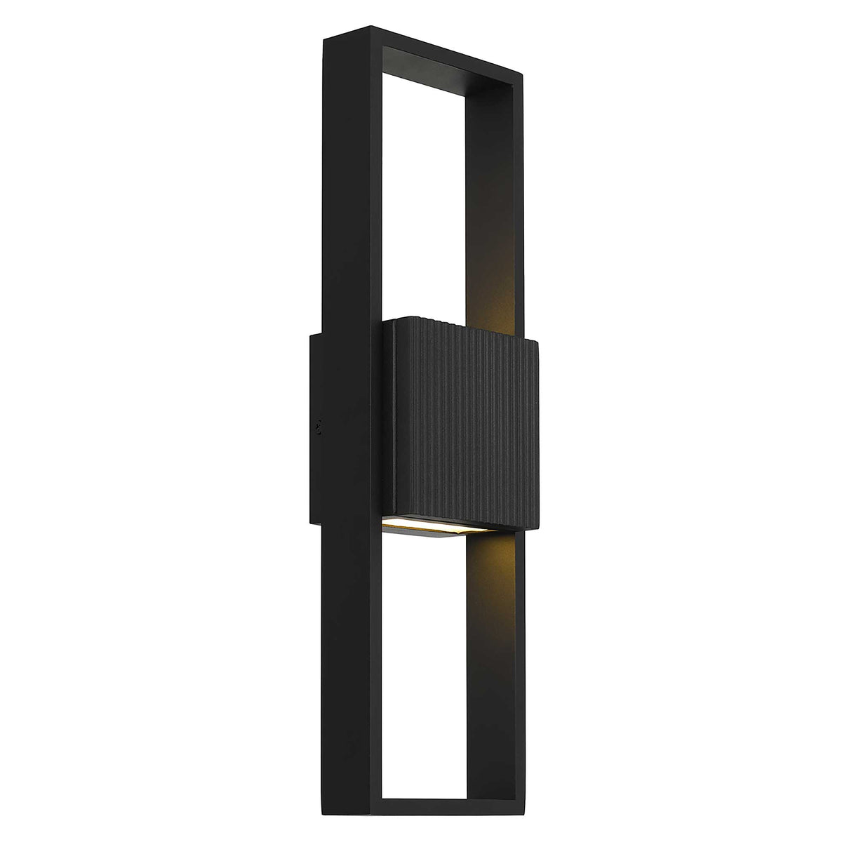 18-Inch Sand Black Miami Outdoor LED Wall Sconce