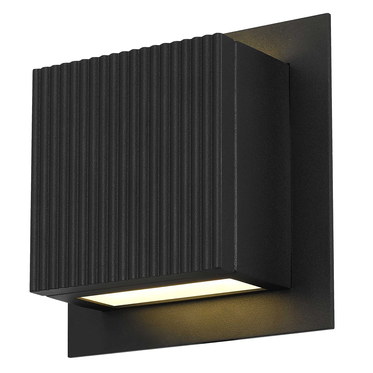 6.25-Inch Sand Black Miami Outdoor LED Wall Sconce