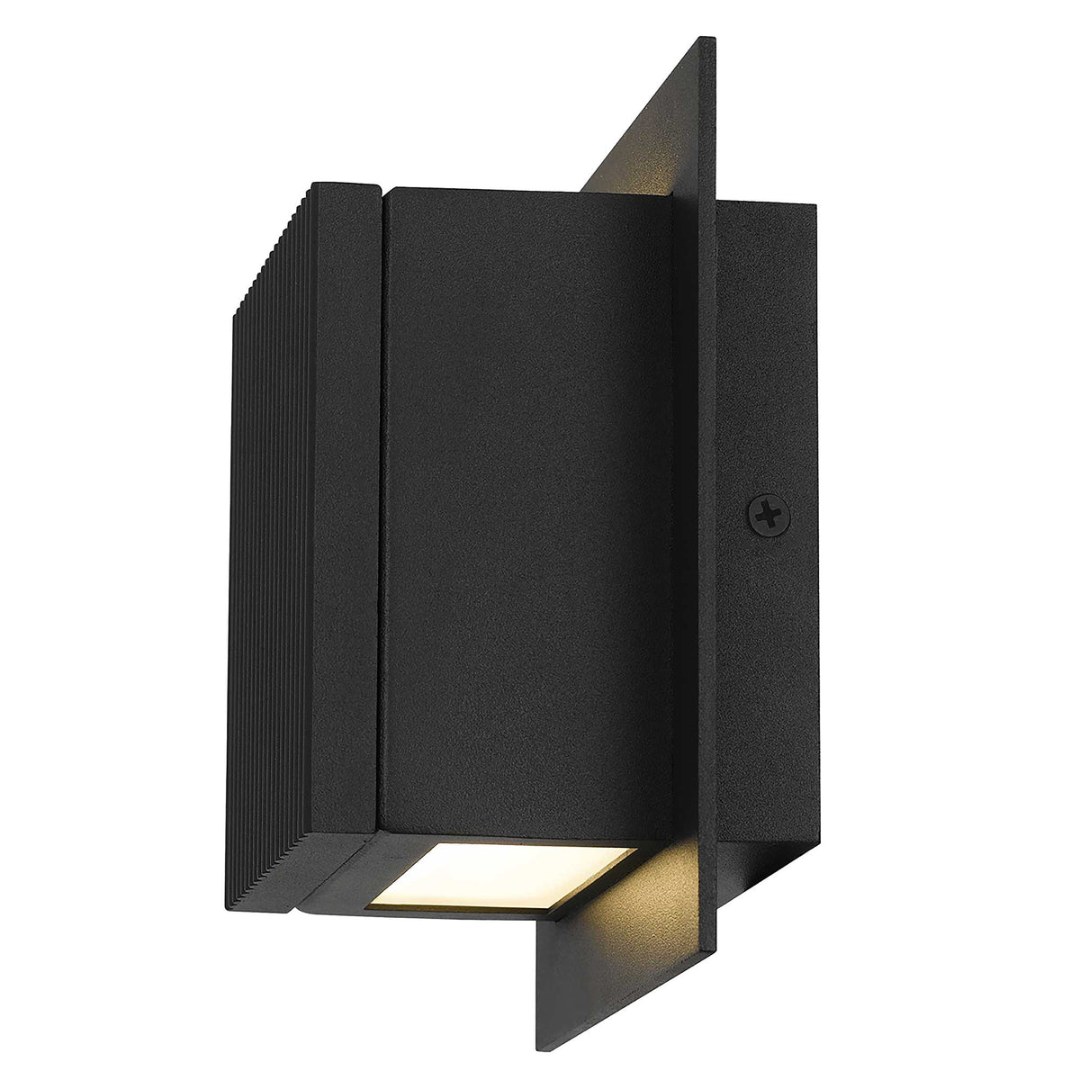 6.25-Inch Sand Black Miami Outdoor LED Wall Sconce