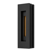 18-Inch Sand Black Layer Outdoor LED Wall Sconce