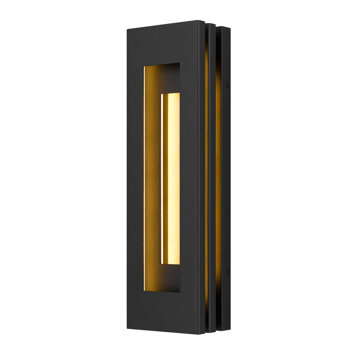 22-Inch Sand Black Layer Outdoor LED Wall Sconce