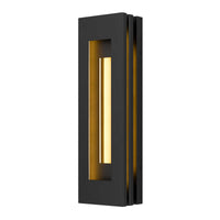 30-Inch Sand Black Layer Outdoor LED Wall Sconce