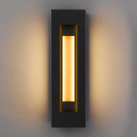30-Inch Sand Black Layer Outdoor LED Wall Sconce