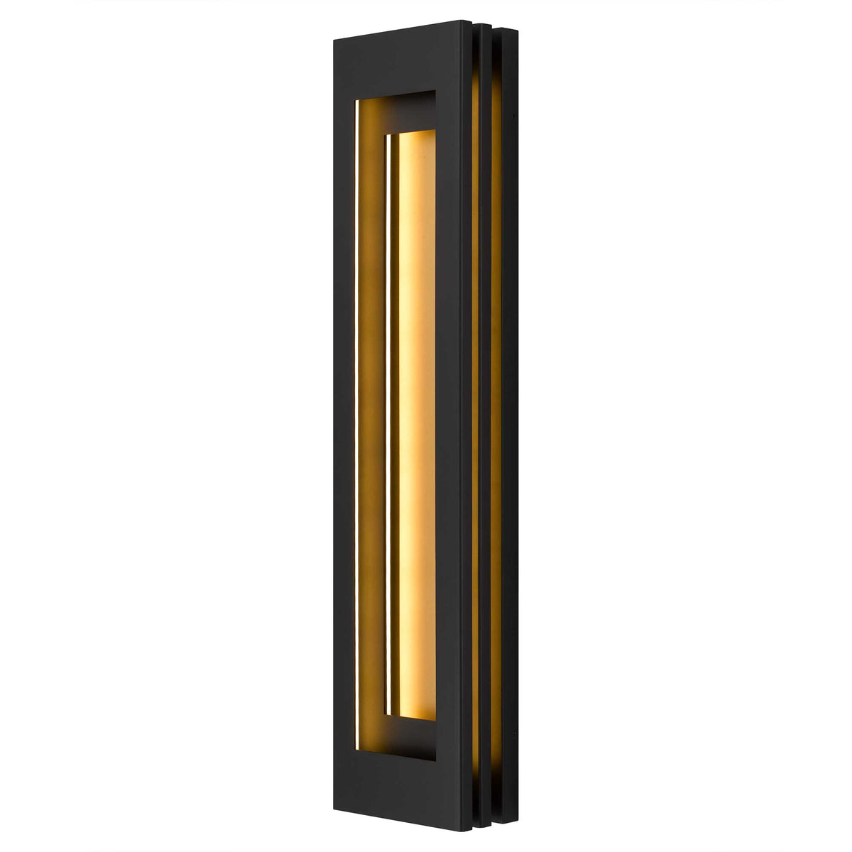 38-Inch Sand Black Layer Outdoor LED Wall Sconce