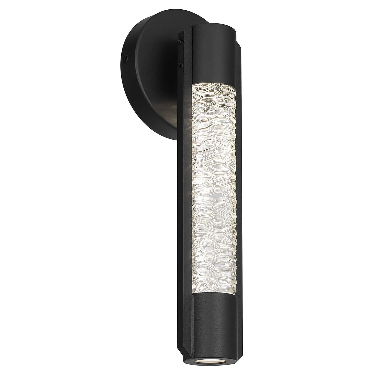 14-Inch Sand Black TIG Outdoor LED Wall Sconce