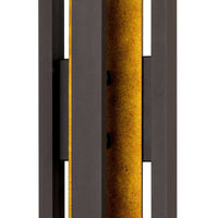 20-Inch Dark Bronze Panels Outdoor LED Wall Sconce