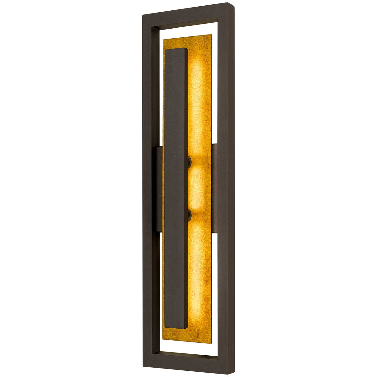 26-Inch Dark Bronze Panels Outdoor LED Wall Sconce