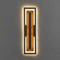 26-Inch Dark Bronze Panels Outdoor LED Wall Sconce
