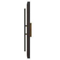 26-Inch Dark Bronze Panels Outdoor LED Wall Sconce