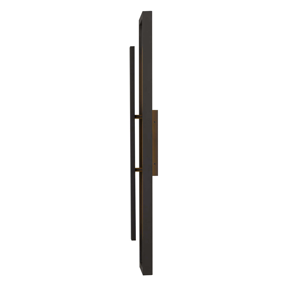 32-Inch Dark Bronze Panels Outdoor LED Wall Sconce
