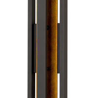 32-Inch Dark Bronze Panels Outdoor LED Wall Sconce