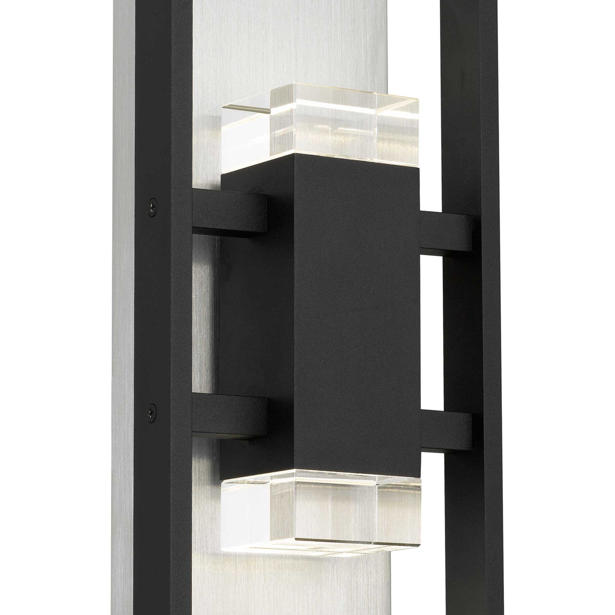 18-Inch Sand Black Mars Outdoor LED Wall Sconce