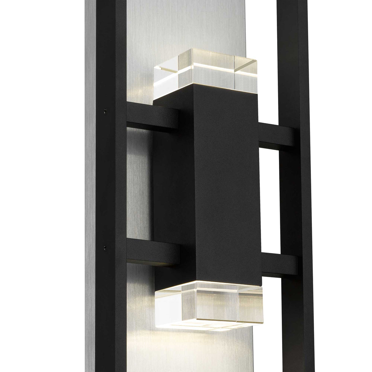 24-Inch Sand Black Mars Outdoor LED Wall Sconce
