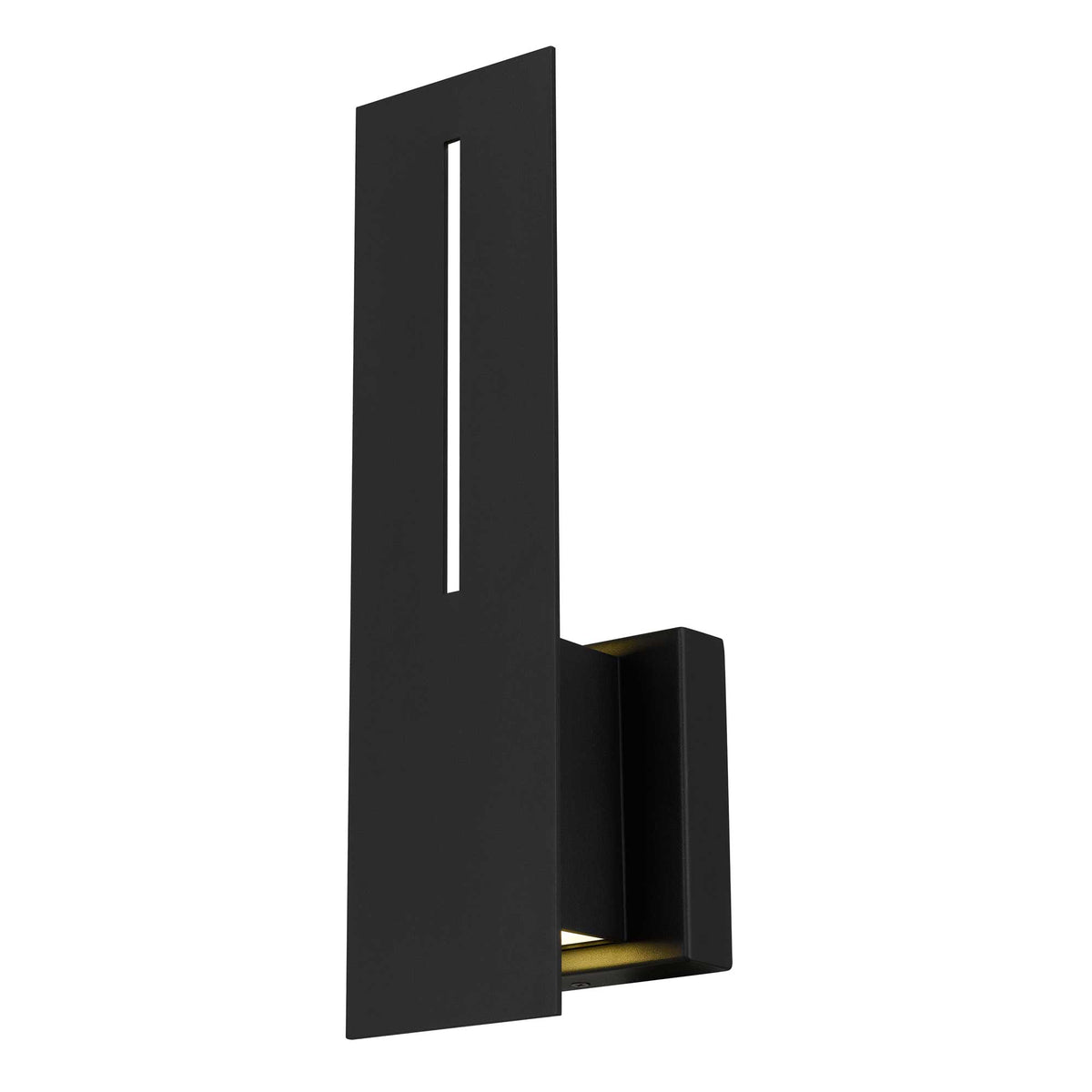 15-Inch Sand Black Slot Outdoor LED Wall Sconce