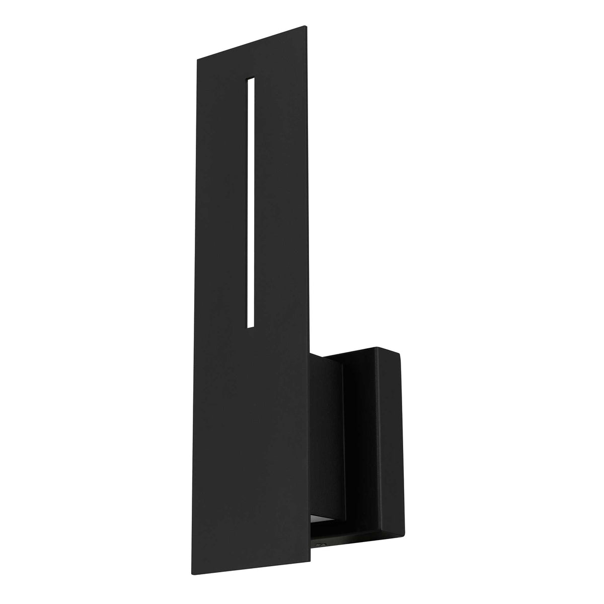 15-Inch Sand Black Slot Outdoor LED Wall Sconce