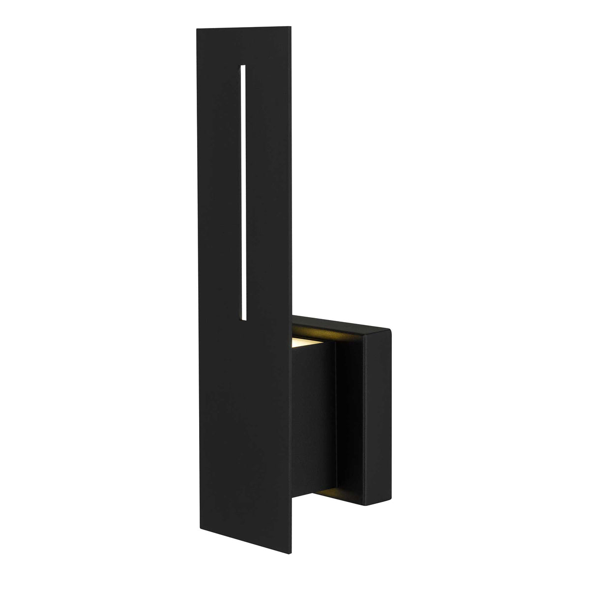 15-Inch Sand Black Slot Outdoor LED Wall Sconce
