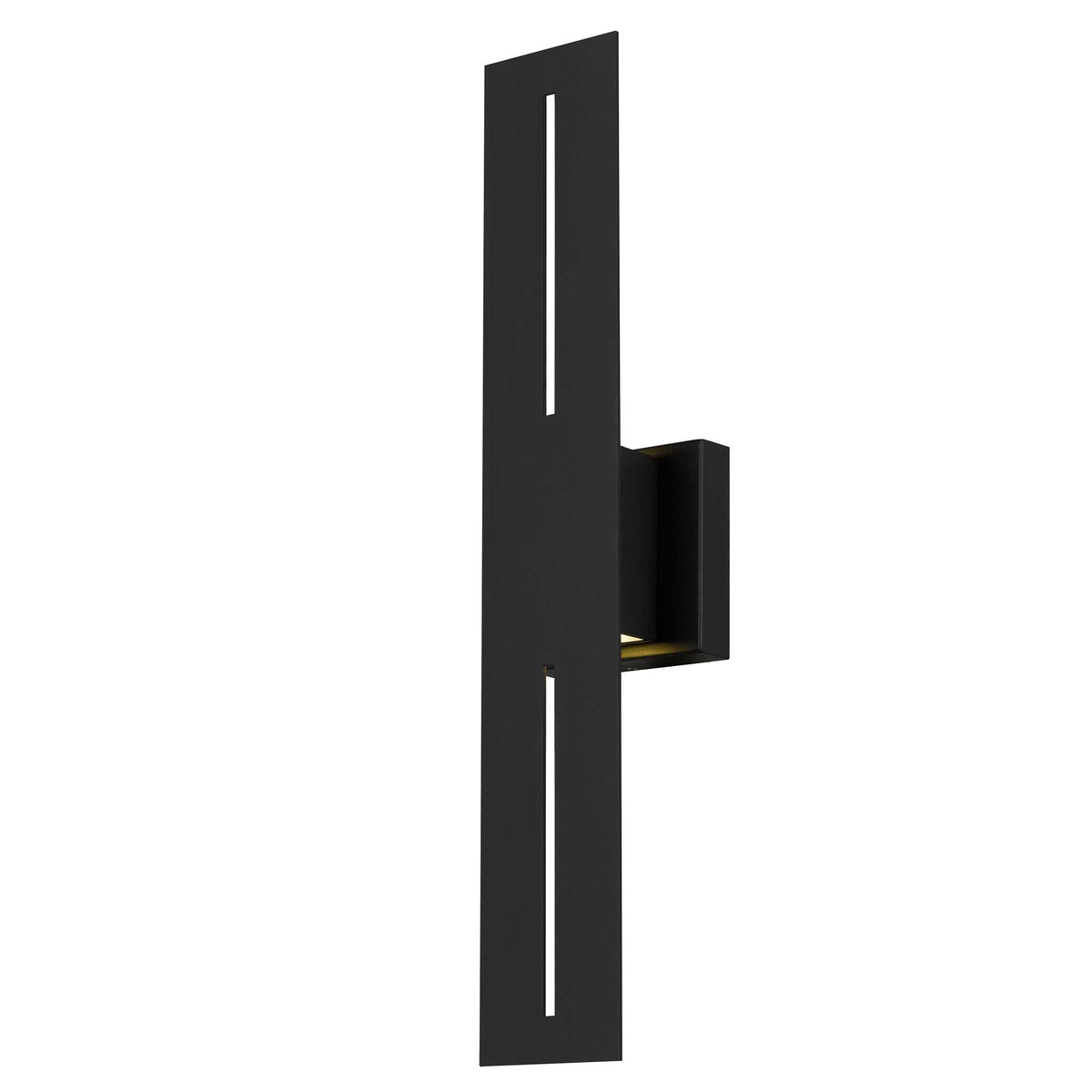 24-Inch Sand Black Slot Outdoor LED Wall Sconce