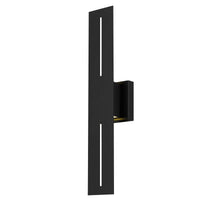 24-Inch Sand Black Slot Outdoor LED Wall Sconce
