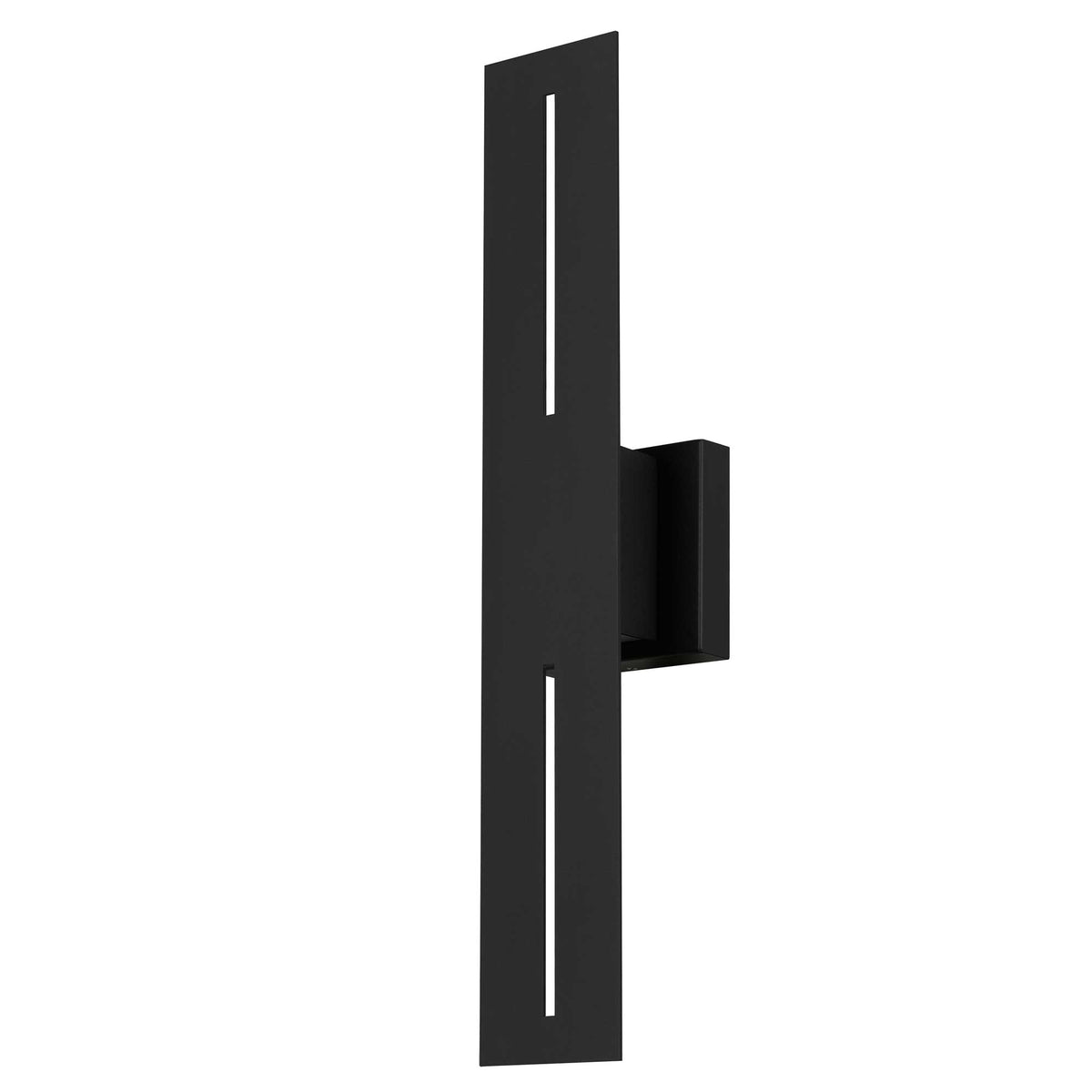 24-Inch Sand Black Slot Outdoor LED Wall Sconce