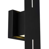 24-Inch Sand Black Slot Outdoor LED Wall Sconce